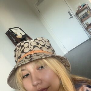 Coach Patterned Bucket Hat